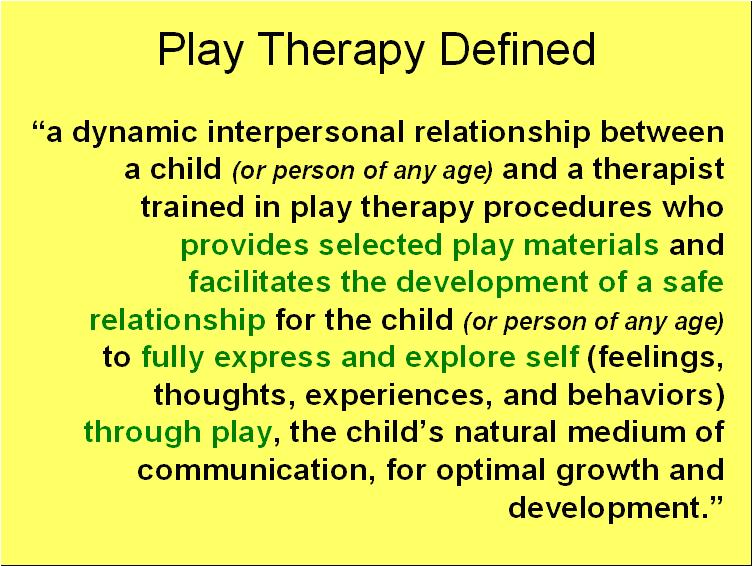 Play Therapy Defined Play Therapy CEUs